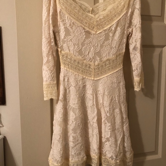 Free People Cream Lace Dress - Picture 3 of 3